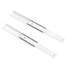 2Pcs Aluminum Cabinet Extended Drawer Slides Silver for Furniture