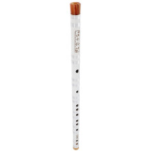 White Bamboo Wood Flute Closed Hole Ergonomic Design for Home Use