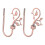 Raindrops  Decorative Curtain Hook Holdback Closet Accessories 1
