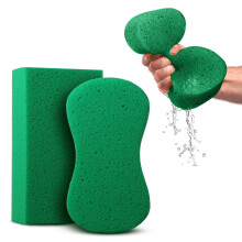 Large Multi-Purpose Sponges - 2 Pack, Perfect for Car Wash & Household Cleaning, Ideal for Tile Grout & Painting