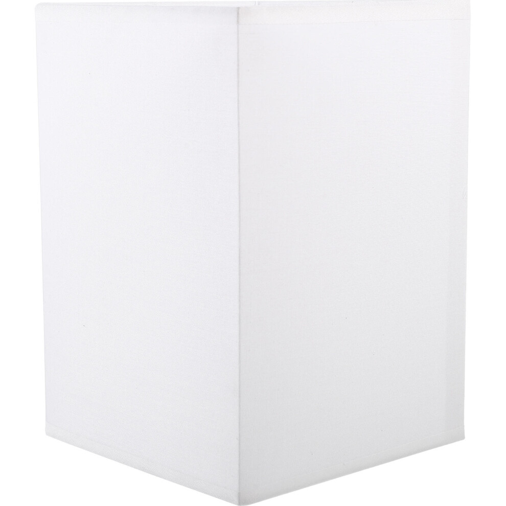 Photos - Floodlight / Street Light White Tc Cloth Table Lamp Shade with Iron Frame for Home Decor