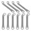 Worgeous Rocker Rods For Electric Fan Components Iron 10pcs Silver 1