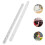 2Pcs Plastic Drawer Slides Smooth Full Extension White Cabinet Rails 4
