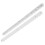2Pcs Plastic Drawer Slides Smooth Full Extension White Cabinet Rails 8