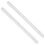 2Pcs Plastic Drawer Slides Smooth Full Extension White Cabinet Rails 10