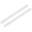 2Pcs Plastic Drawer Slides Smooth Full Extension White Cabinet Rails 11