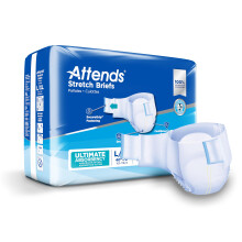 Attends Stretch Pannoloni Incontinenza Adulto, L/XL, Vita 40"-70" con Chiusura SecureGrip, Assorbenza Massima