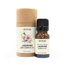 Avivni Jasminöl - 100% rein & natürlich, biologisch, unverdünnt für Aromatherapie, Haut, Haar, Diffusor (10ml)