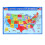 usa map poster for classroom geography learning wear-resistant 1