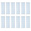 40Pcs Washi Tape Sample Boards Plastic Cards 4