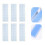 40Pcs Washi Tape Sample Boards Plastic Cards 5
