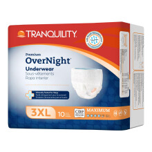 Tranquility Premium Naturlige Engangsunderbukser (10 stk) - 3XL, 75-95 cm Talje - Maksimal Absorption, Åndbar