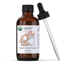 HBNO Bio-Orange Ätherisches Öl - Große 4 oz (120ml) Value Größe - USDA Zertifiziert