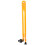1Pc Orange Plastic Compass for Teaching Geometry Drawing Tool 1