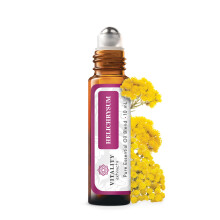 Vitality Extracts Helichrysum Etherische Olie - 10ml Roll-On, Helichrysum Gymnocephalum, Kokosolie, Huidverzorging, Geluk, Stressverlichting