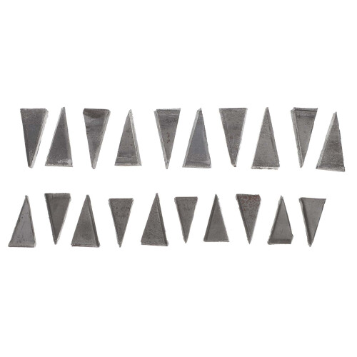 20Pcs Grey Metal Hammer Wedge Replacement for Axe Handle Repair Kit