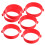 6Pcs Durable Red Cone Connector Kit for Safety and Construction Cones 1
