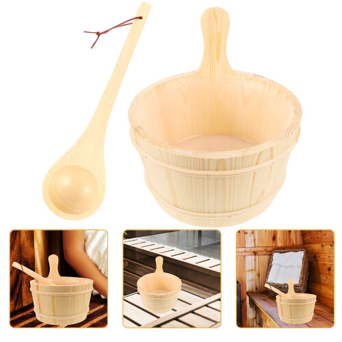 Circulation Improvement Sauna Bucket Beige 1 Set 1