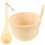 Circulation Improvement Sauna Bucket Beige 1 Set 7