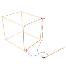 Wooden Lantern Sticks DIY Craft Kit Beige Lightweight Durable