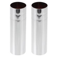 2Pcs Silver Iron Chandelier Base Covers for Crystal Lamp Holders