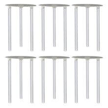 6 sets 6 inch cake support brackets with straws for stacking desserts