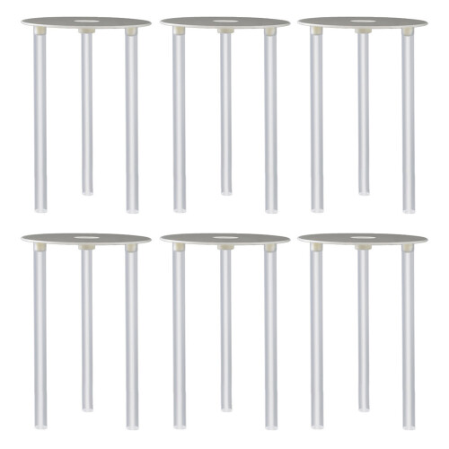 6 sets 6 inch cake support brackets with straws for stacking desserts