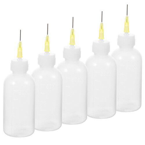5Pcs Pottery Glaze Squeeze Bottles With Precision Tip