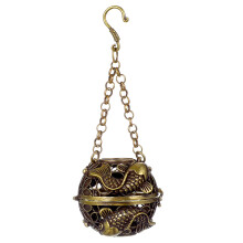 Thurible Incense Burner With Chain Hanging Aromatherapy Ball Pendant
