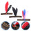 3Pcs Feather Headbands Assorted Colors Lightweight Costume Accessories 10