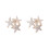 simple zircon five-pointed star ear stud earrings for women 1