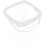 Pcs Large Plastic Food Storage Tubs Square Lidded Buckets Bin 1