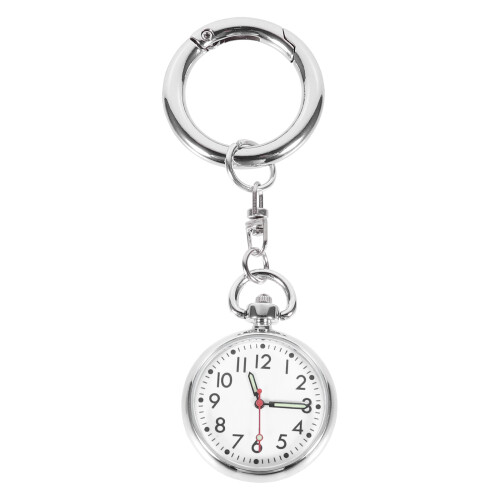orologio da taschino resistente luminoso per infermieri argento