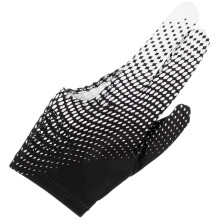 3 finger elastic anti-slip breathable billiards glove black white