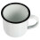 1Pc White Iron Vintage Drinking Cup Durable Heat-Resistant Wine Mug 1