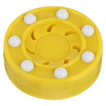 1Pc Yellow PP Roller Hockey Puck Training Game Puck for Men Women