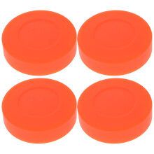 4Pcs Ice Hockey Training Pucks Rubber Orange Practice Sports Set