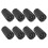 8Pcs Black Hiking Pole Tips Rubber Protector for Trekking Cane Heads 1