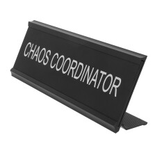 Sign Desk Name Plaque Funny Chaos Coordinator Office Decor Home Plate