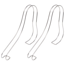 2Pz Supporto Scarpe Metallo Regolabile Elegante Porta Tacchi Argento
