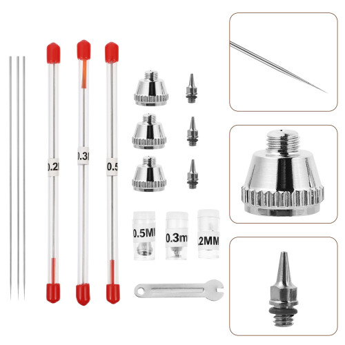 Needle Airbrushes Nozzle Accessories Replacement Set 2