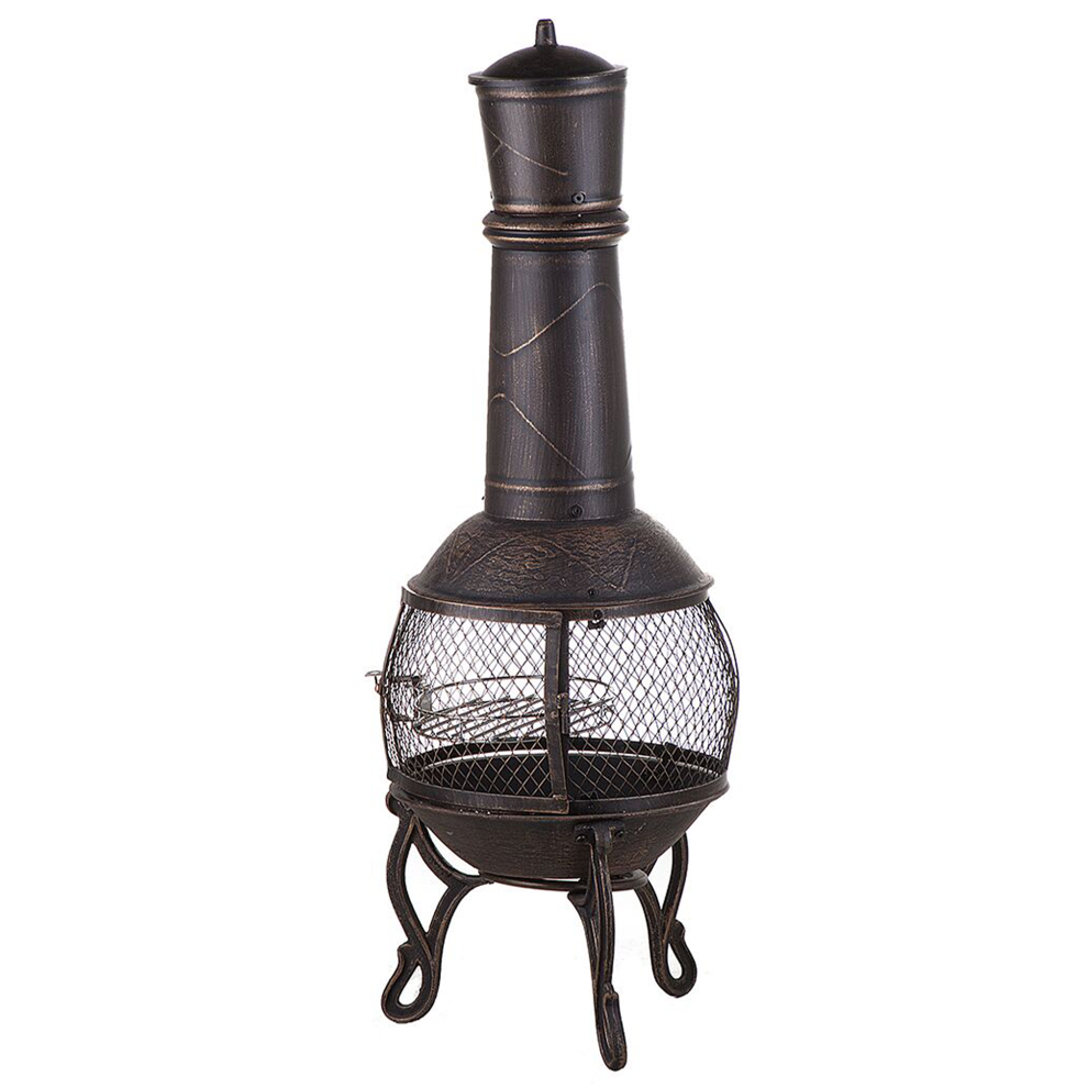 Grill Fire Pit TACORA Metal Black