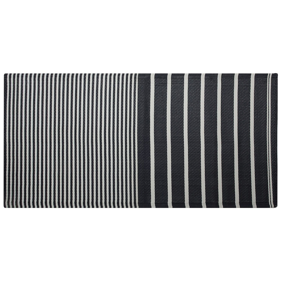 Outdoor Rug HALDIA Black 90 x 180 cm