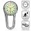 Clip-On Orologio Al Quarzo Lega Con Luce Notturna E Cinturino Per Zaino 5