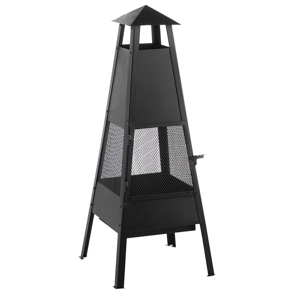 Fire Pit YASUR Metal Black