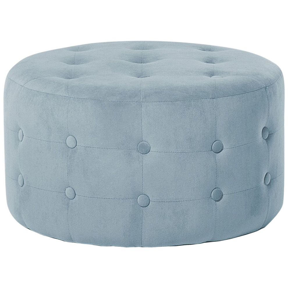 Pouffe TAMPA Velvet Light Grey