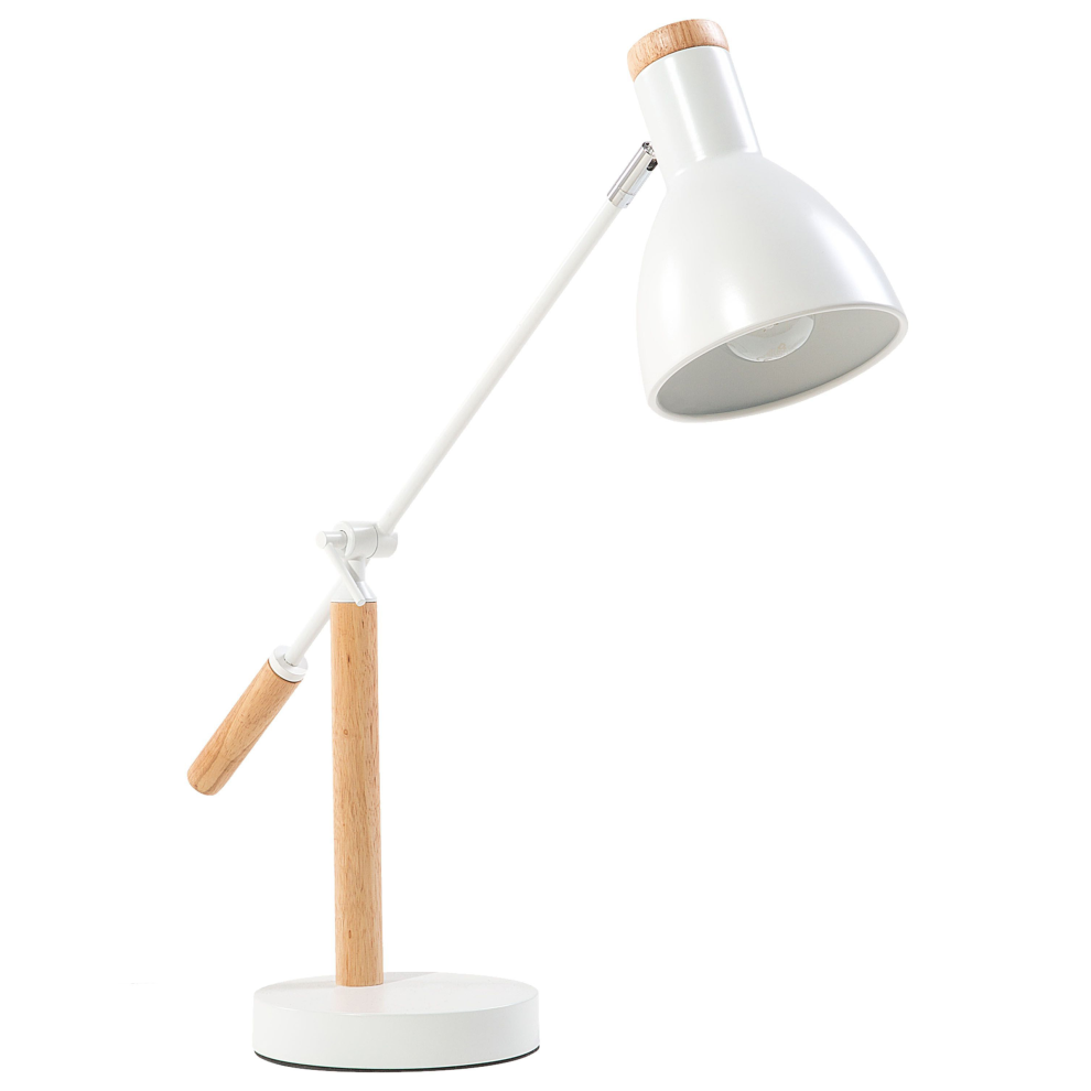 Desk Lamp PECKOS Adjustable Metal White