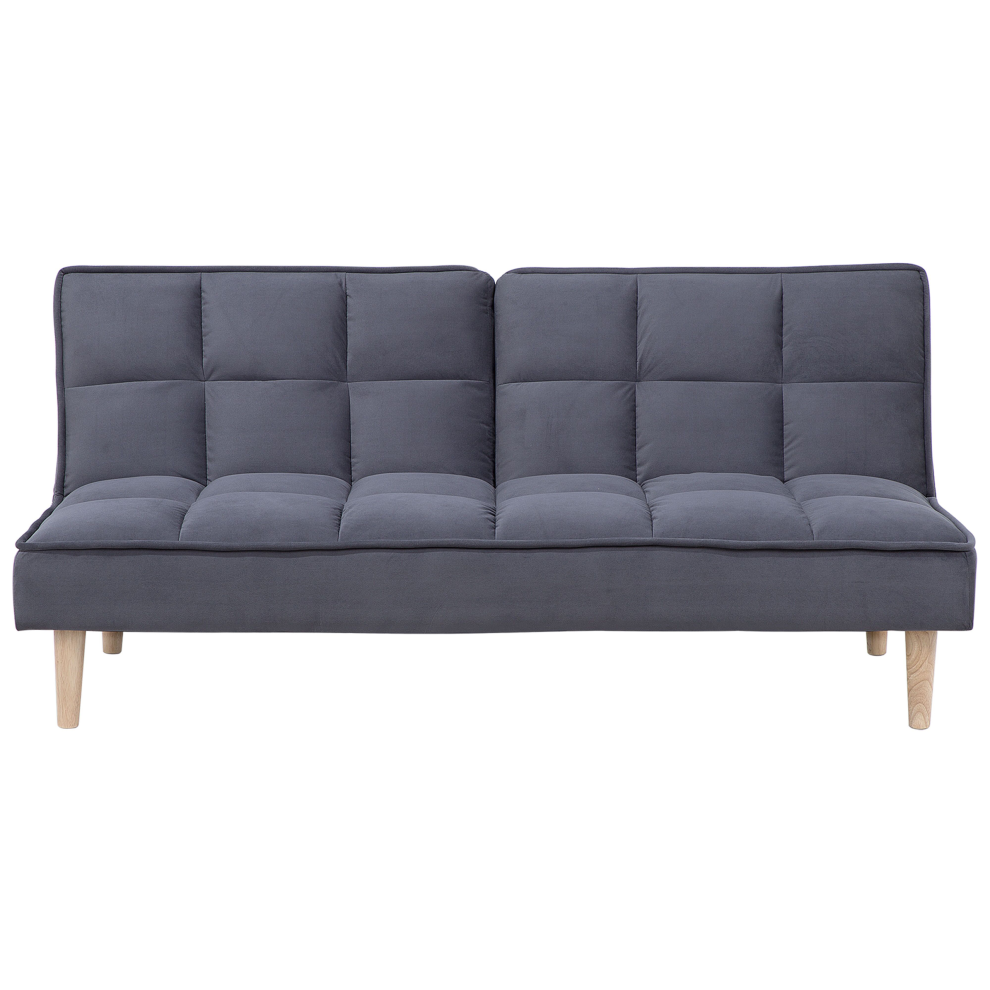 Sofa Bed 3 Seater SILJAN Fabric Dark Grey