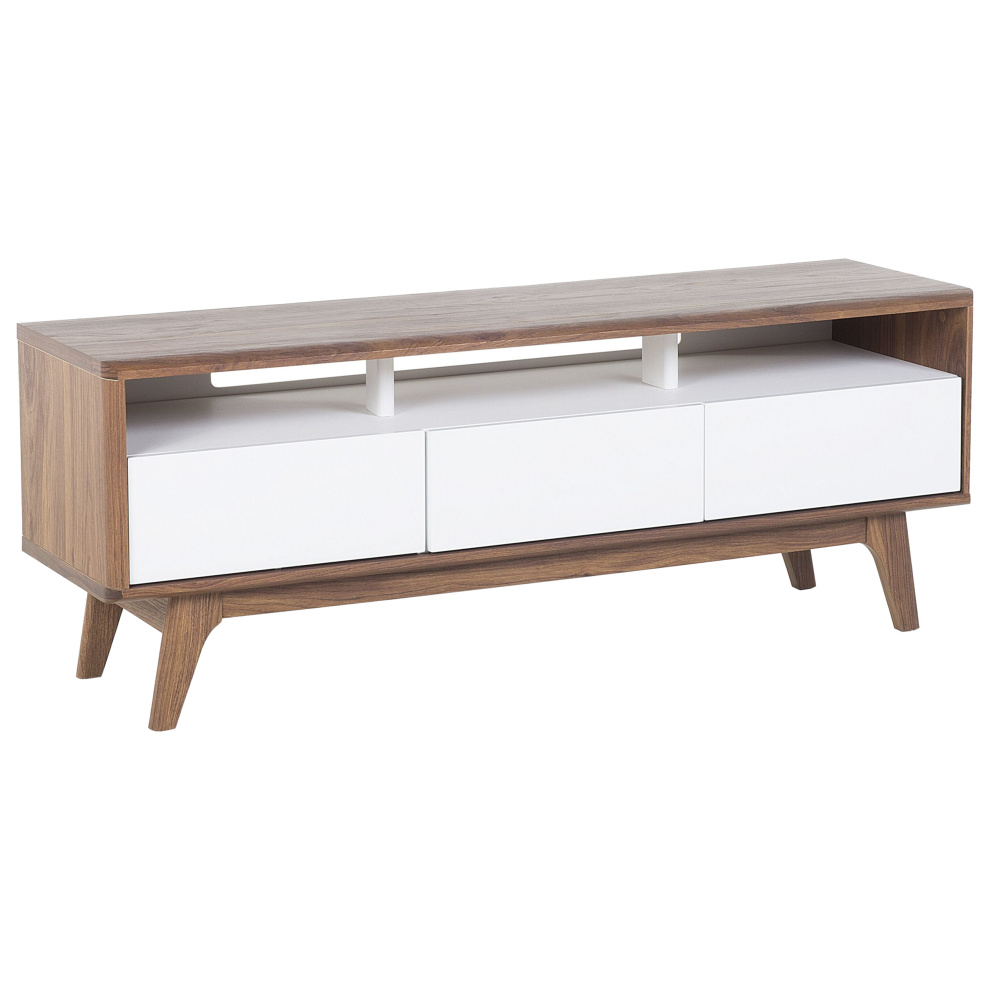 TV Stand SYRACUSE Brown/ White