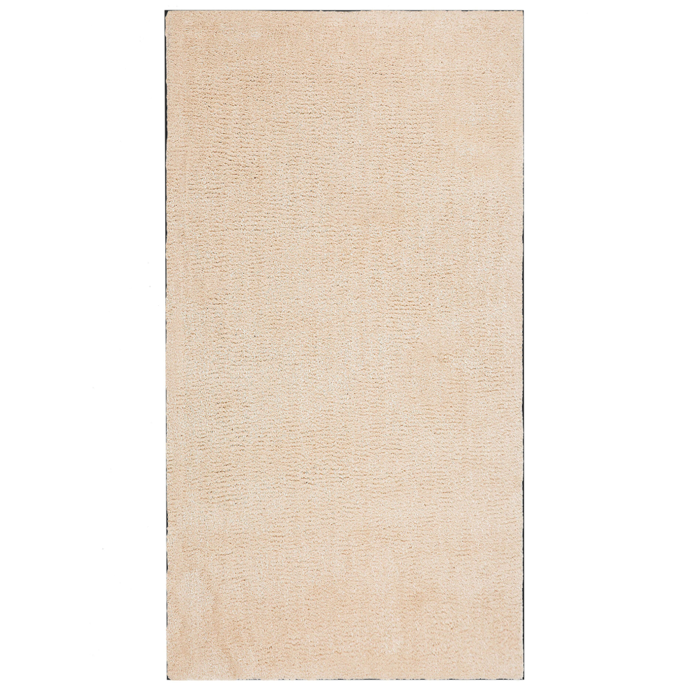 Shaggy Rug DEMRE Light Beige 80 x 150 cm